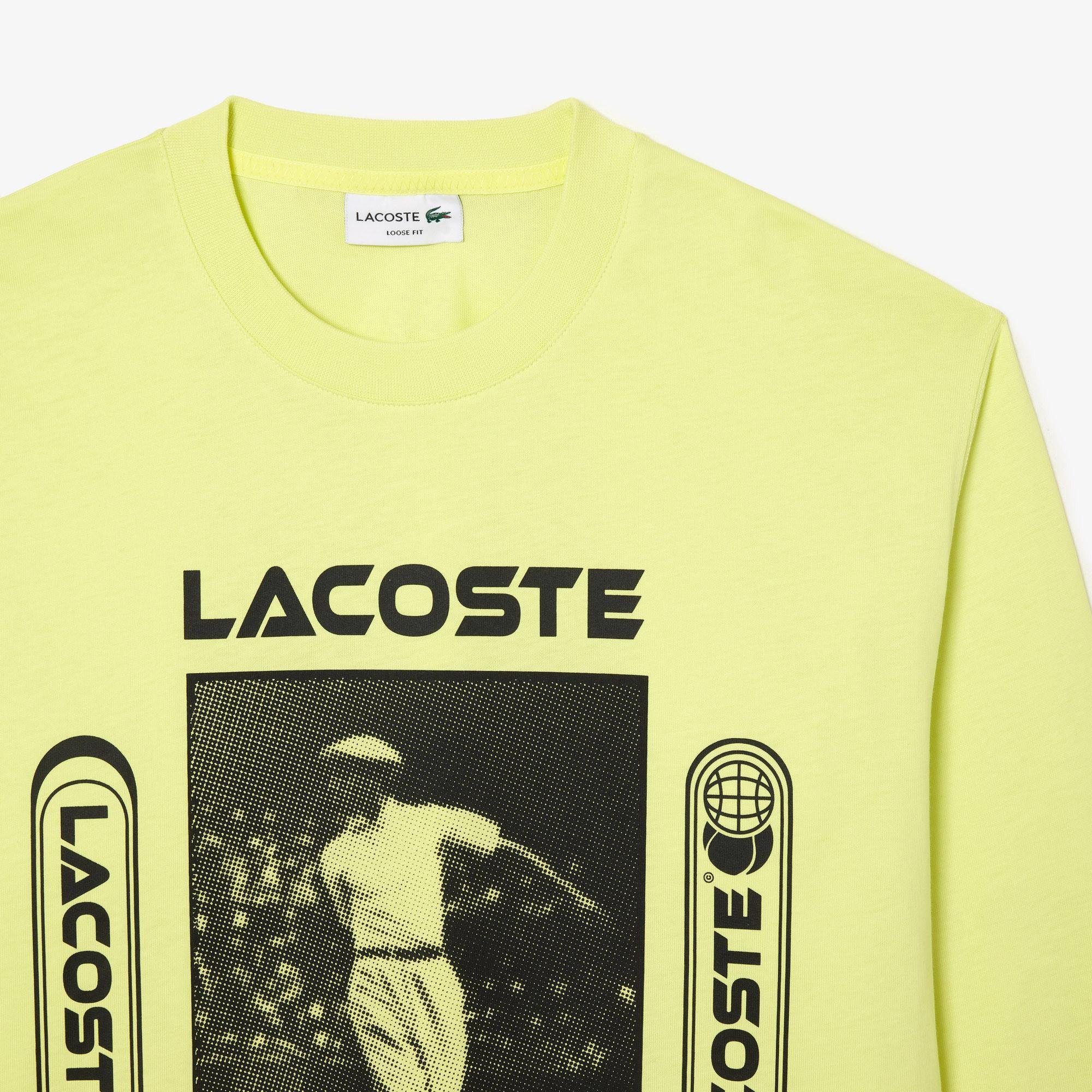 Lacoste Loose fit T-shirt with René  print