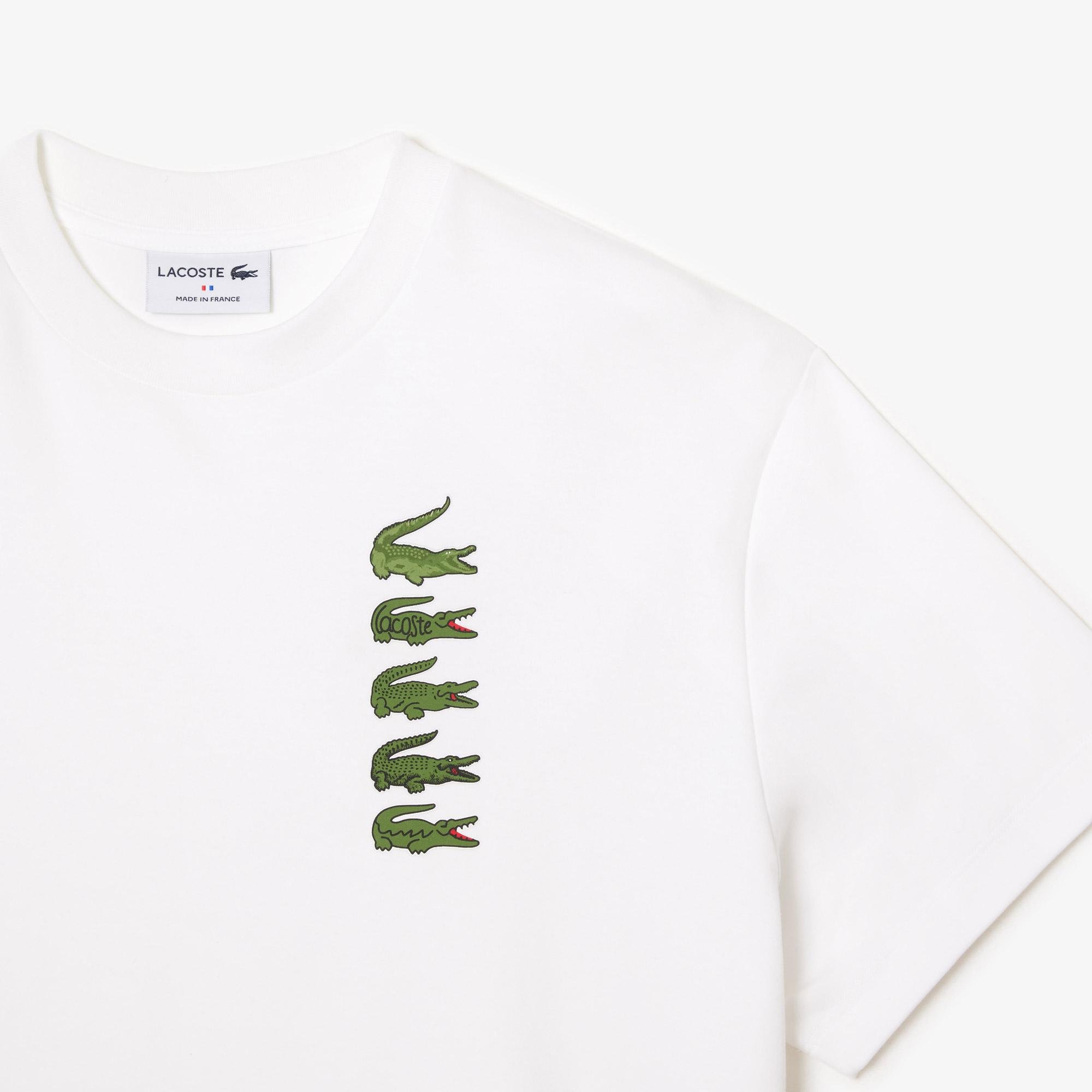 Lacoste Oversize Iconic Croc Print Cotton T-shirt 