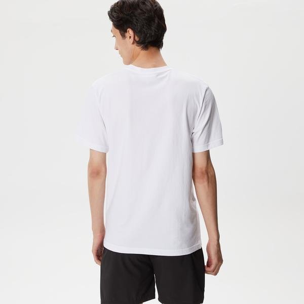 Lacoste Men's Cotton Jersey Signature Print T-Shirt