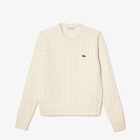 Lacoste Wool/Cotton Blend Cable Knit Sweater NYV