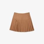 Lacoste Short Pleated Button Waist Skirt