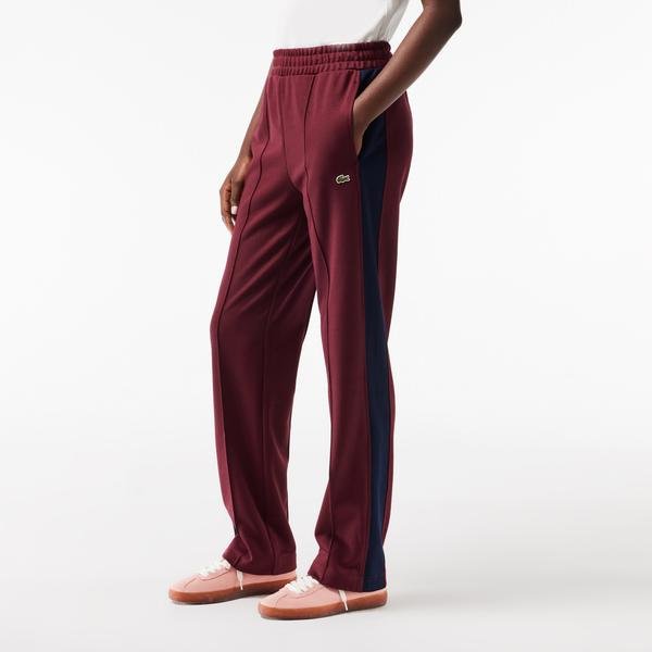 Lacoste Bawełniane spodnie dresowe Colourblock Interlock