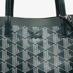 Lacoste Zely Coated Canvas Monogram Large Tote