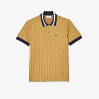 Lacoste Classic Fit Contrast Collar Monogram Motif Polo ShirtQIB