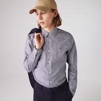 Lacoste Men's Regular Fit Striped Cotton Poplin ShirtF2F