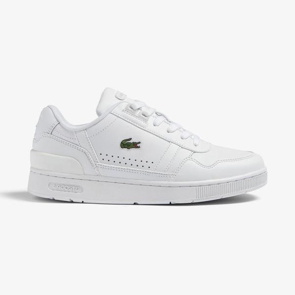 Lacoste Women's  T-Clip Leather Trainers