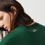 Lacoste T-shirt unisex z grubej bawełny organicznej z dużym logo krokodyla Loose Fit