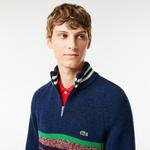 Lacoste Wełniany sweter z wysokim kołnierzem Lacoste French Made