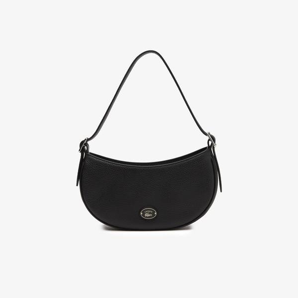 Lacoste Women’s  Top Grain Leather Halfmoon Bag 