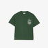 Kids Crew Neck Patterned Green T-ShirtSMI