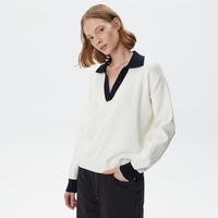 Lacoste dámsky vlnený sveter s výstrihom do V05B