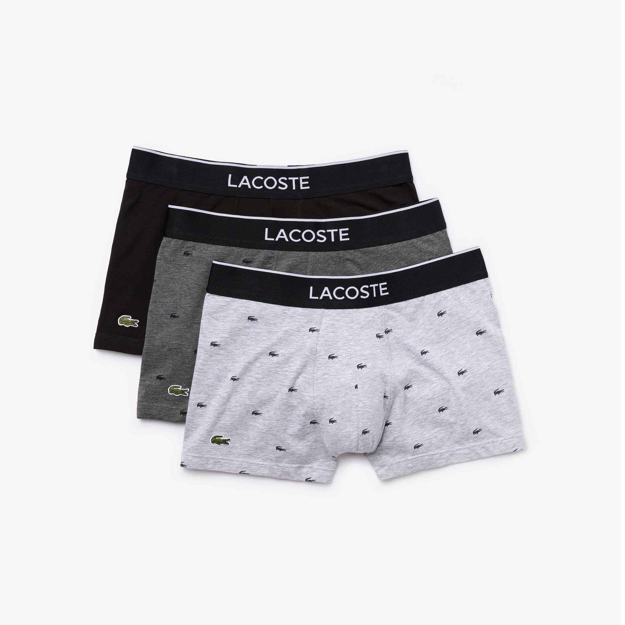 Lacoste Pack Of 3 Casual Signature Trunk