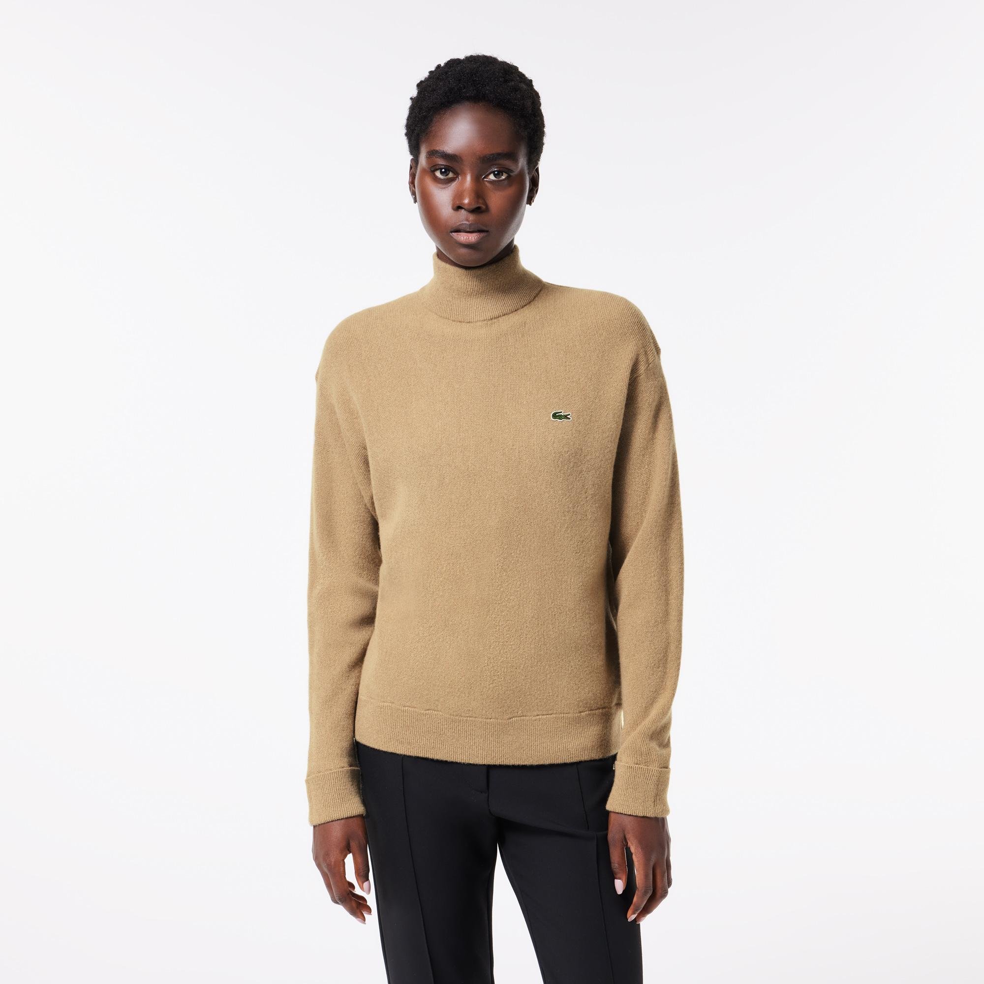 Lacoste Women's  High Neck Wool Sweater