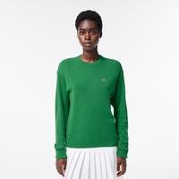 Lacoste dámský vlněný svetr s přiléhavým oválným výstřihemSIW