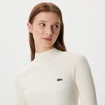 Lacoste Women’s Slim Fit Turtleneck Sweater
