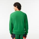 Lacoste Férfi Relaxed Fit kerek nyakú gyapjú pulóver