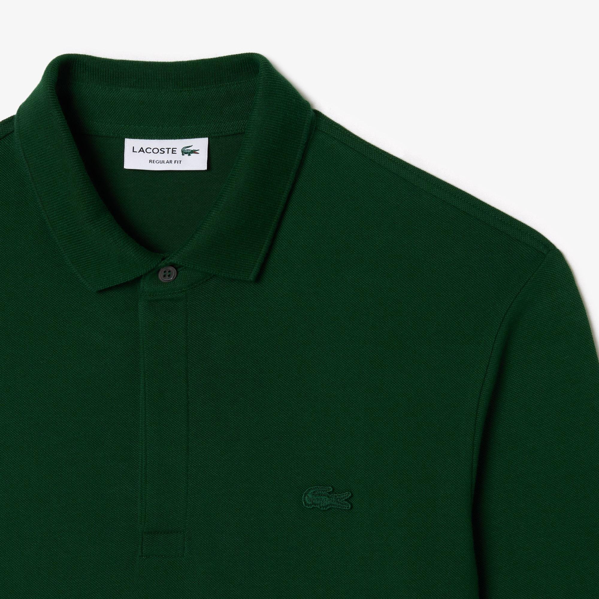 Lacoste Men's Long-sleeve Paris Polo Shirt Regular Fit Stretch Cotton Piqué