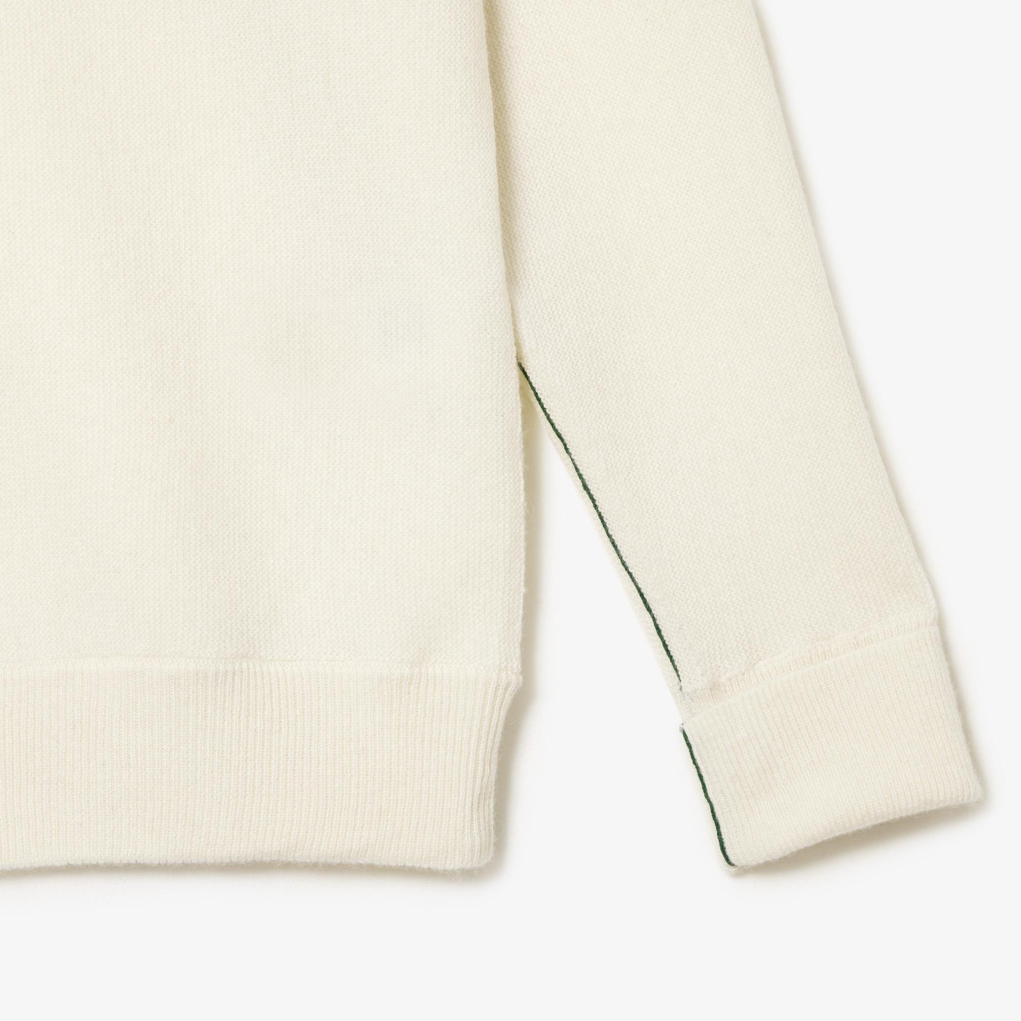 Lacoste dámsky vlnený sveter s okrúhlym výstrihom
