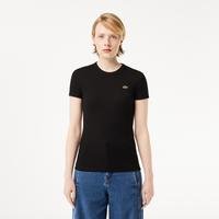 Lacoste damski T-shirt z bawełny organicznej Slim Fit031