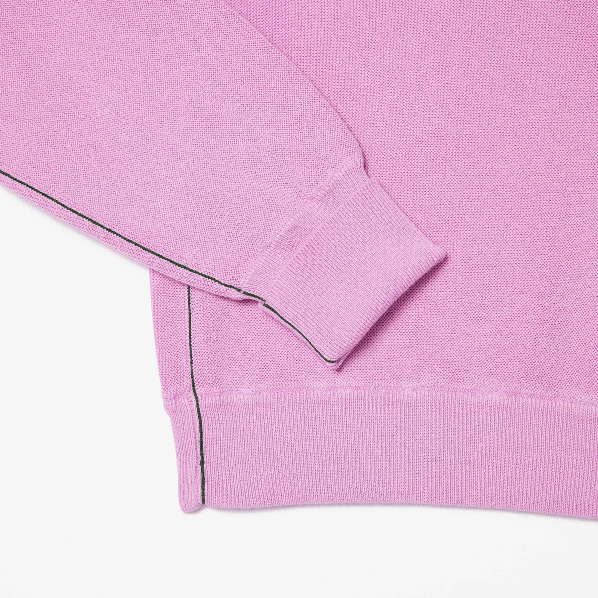 Lacoste dámský svetr z organické bavlny s kulatým výstřihem