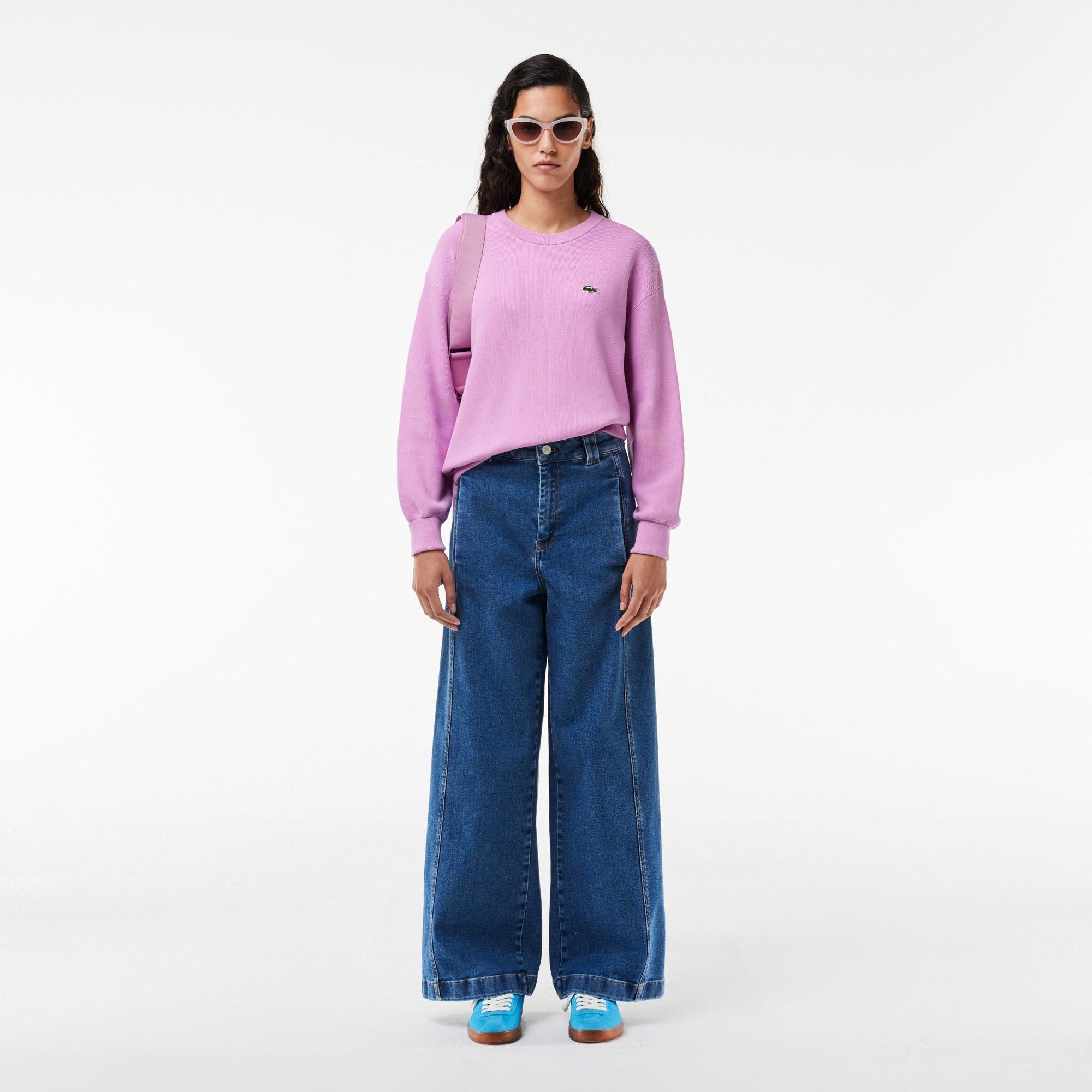 Lacoste Women’s Round Neck Organic Cotton Sweater