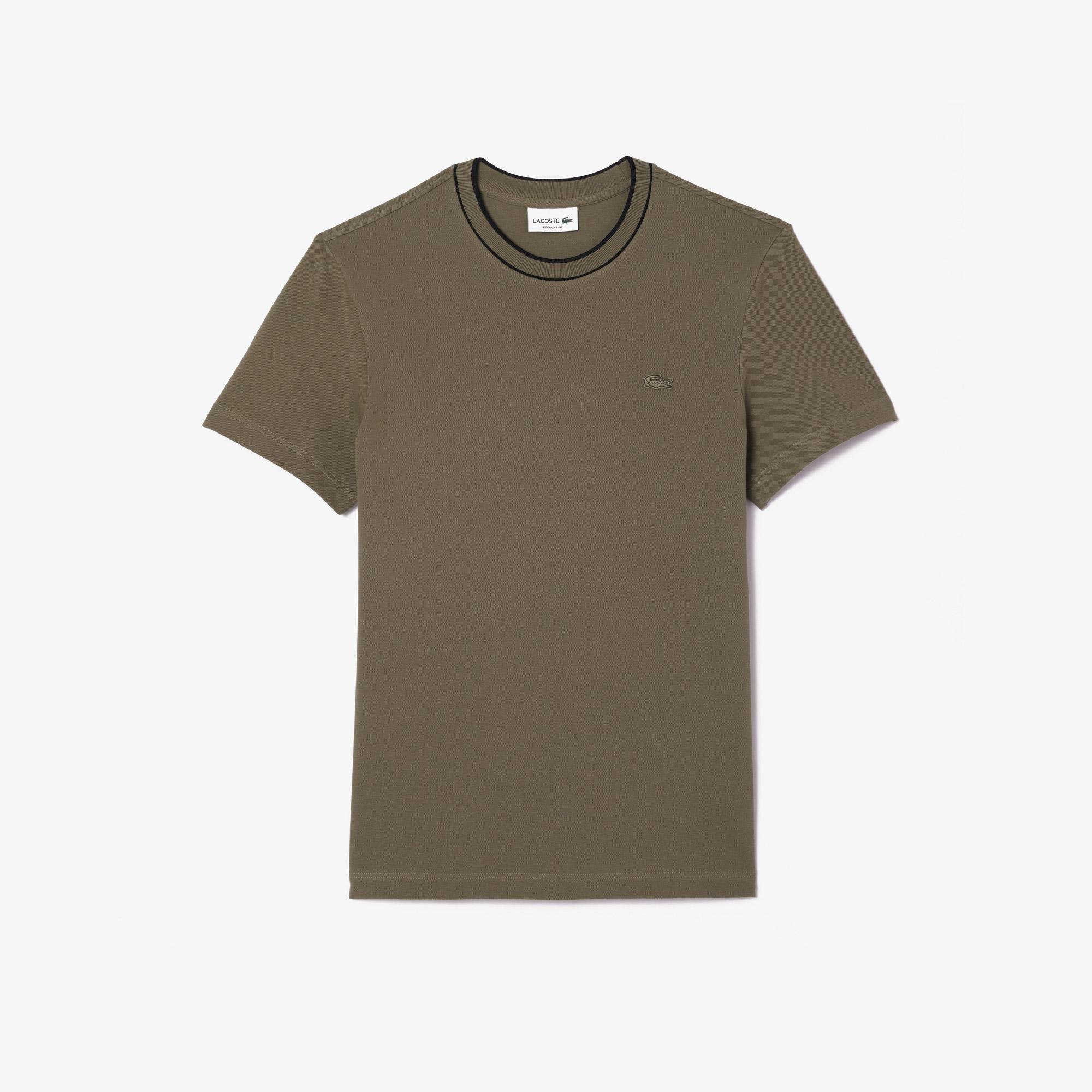Lacoste Stretch Piqué Stripe Collar T-shirt