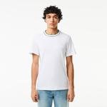 Lacoste Men's Stretch Piqué Stripe Collar T-Shirt