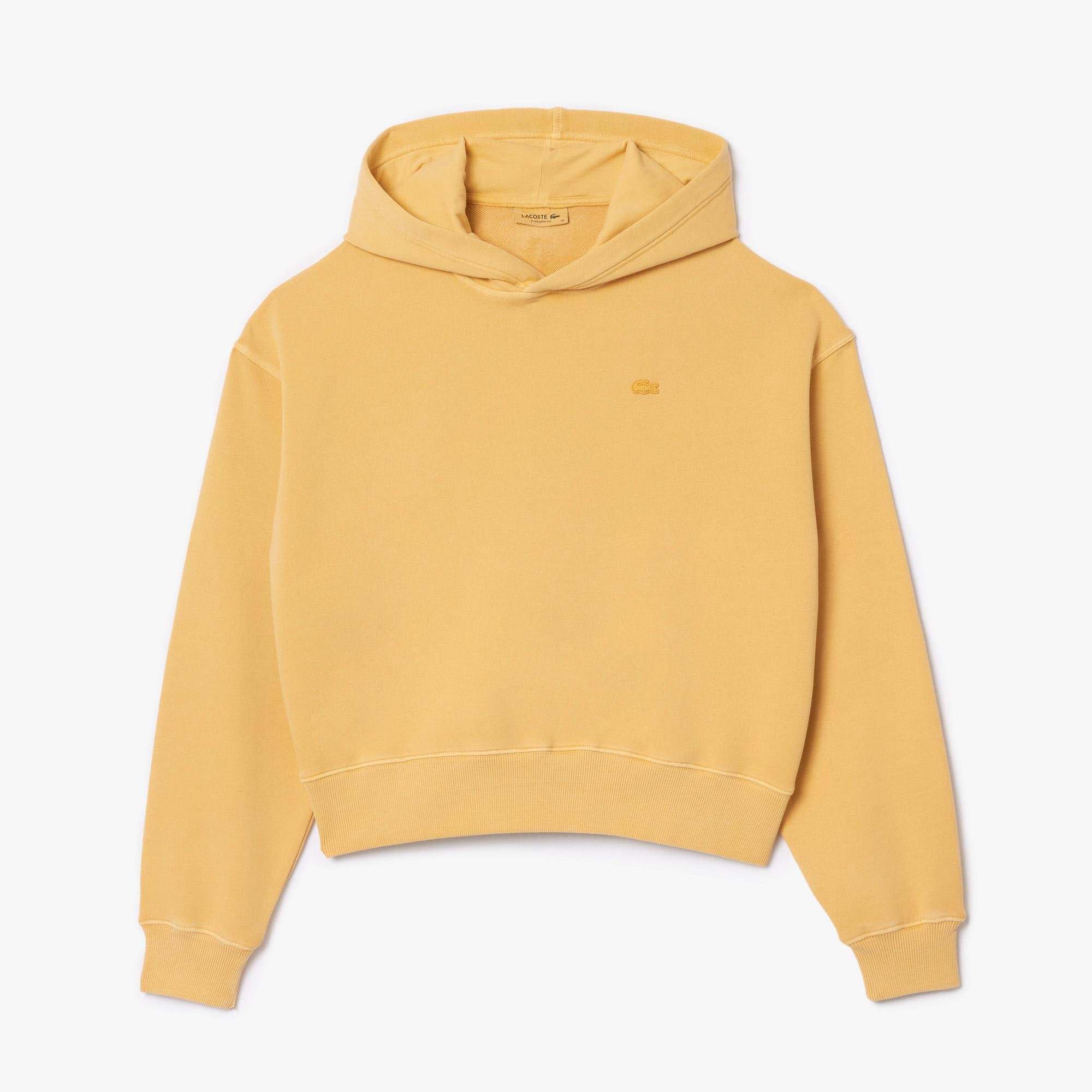 Lacoste Oversized Natural Dyed Fleece Hoodie
