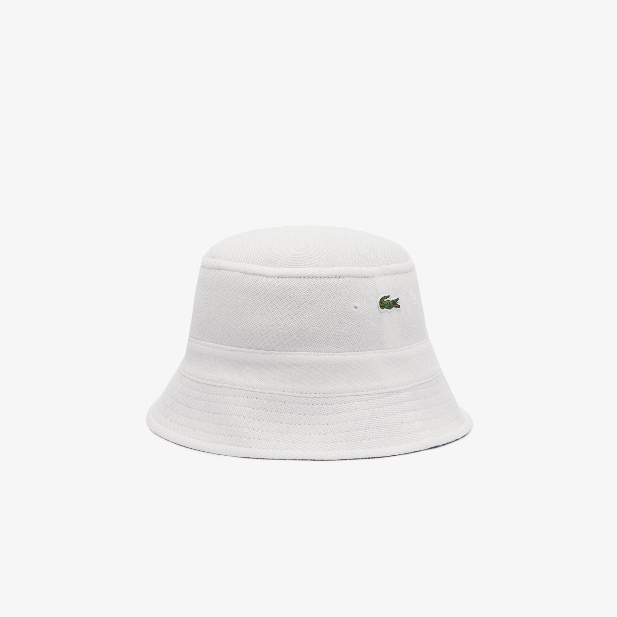 Lacoste Unisex Reversible Signature Monogram Jacquard Bucket Hat