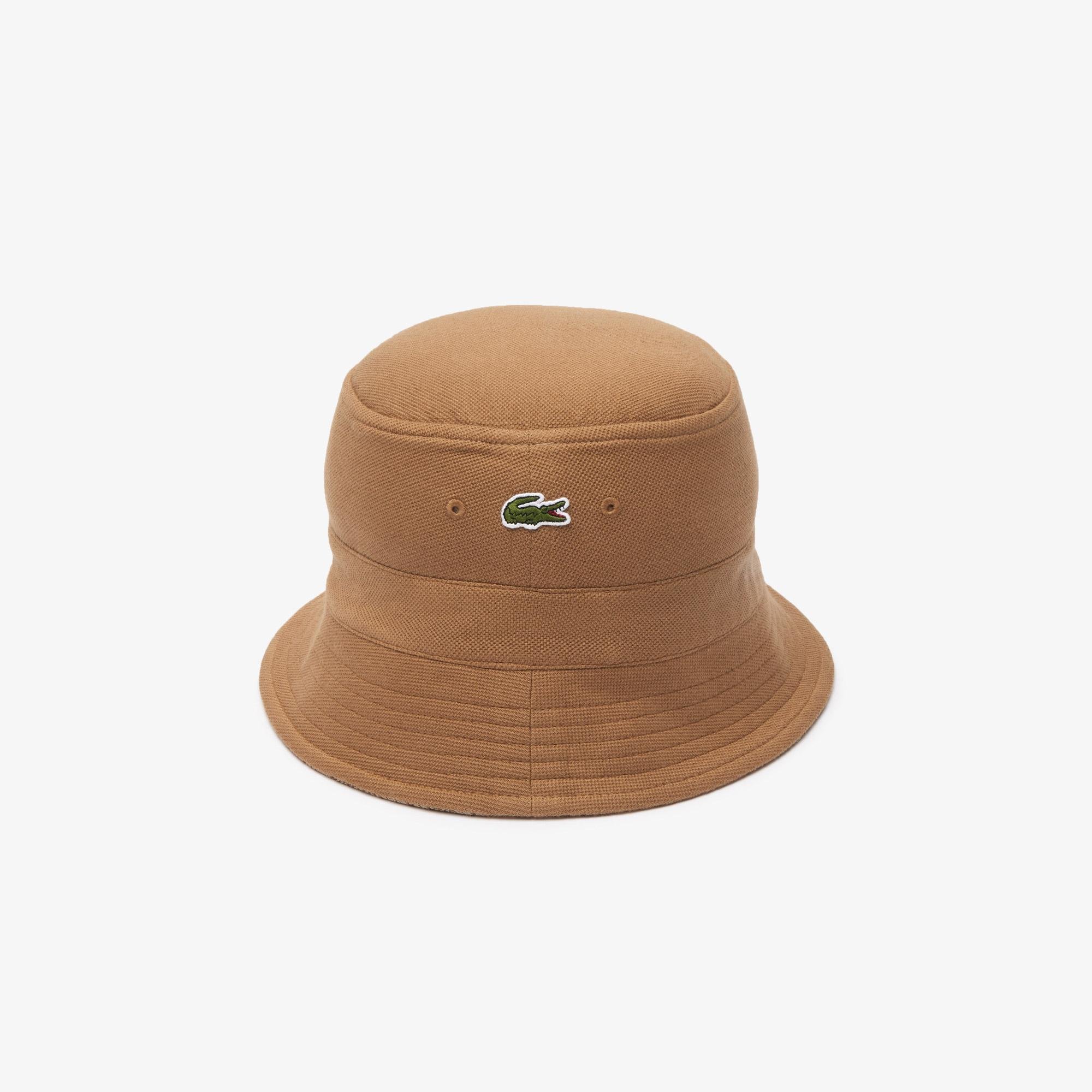 Lacoste Unisex Reversible Signature Monogram Jacquard Bucket Hat