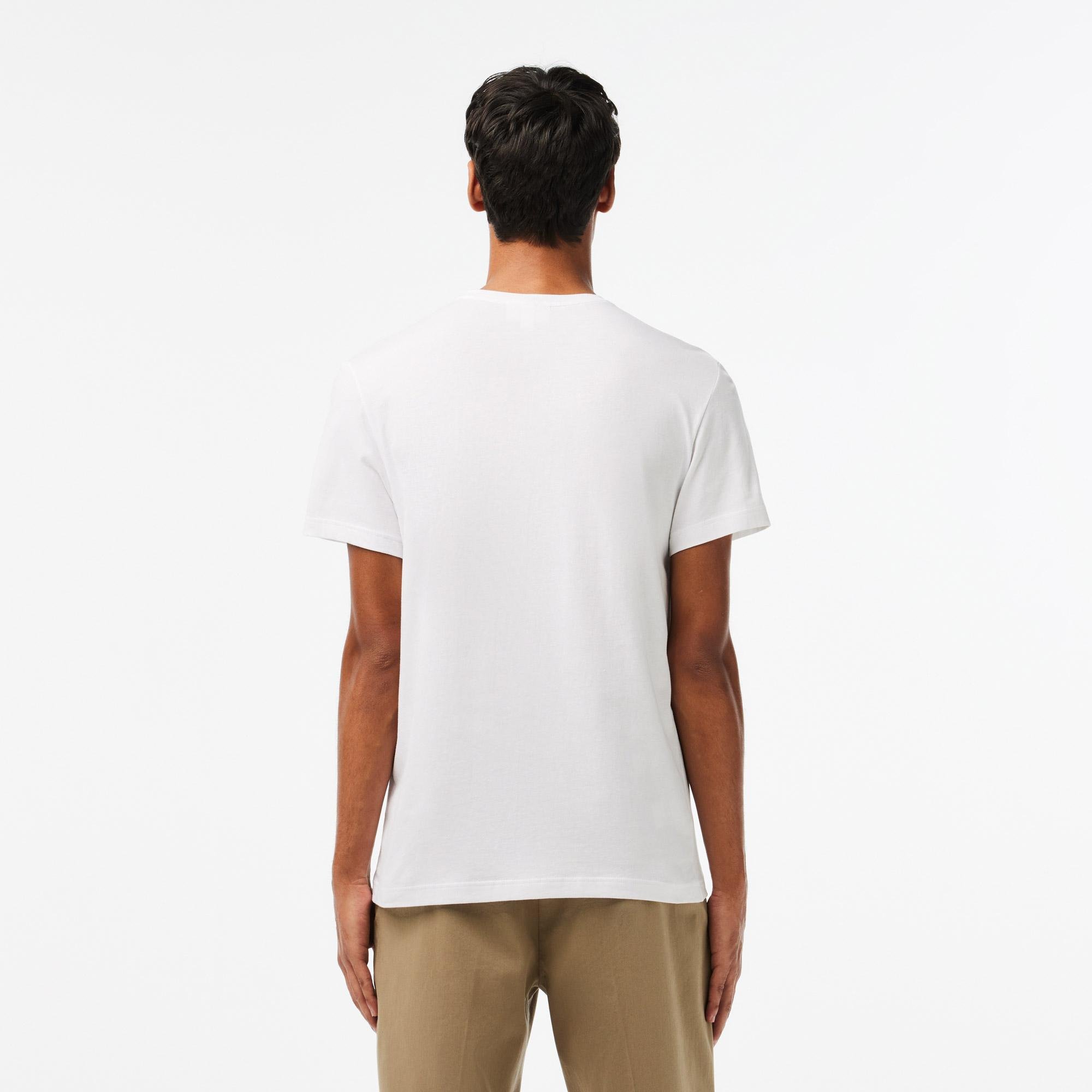 Lacoste pánske bavlnené tričko s okrúhlym výstrihom