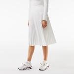 Dámska splývavá skladaná sukňa Lacoste s elastickým pásom