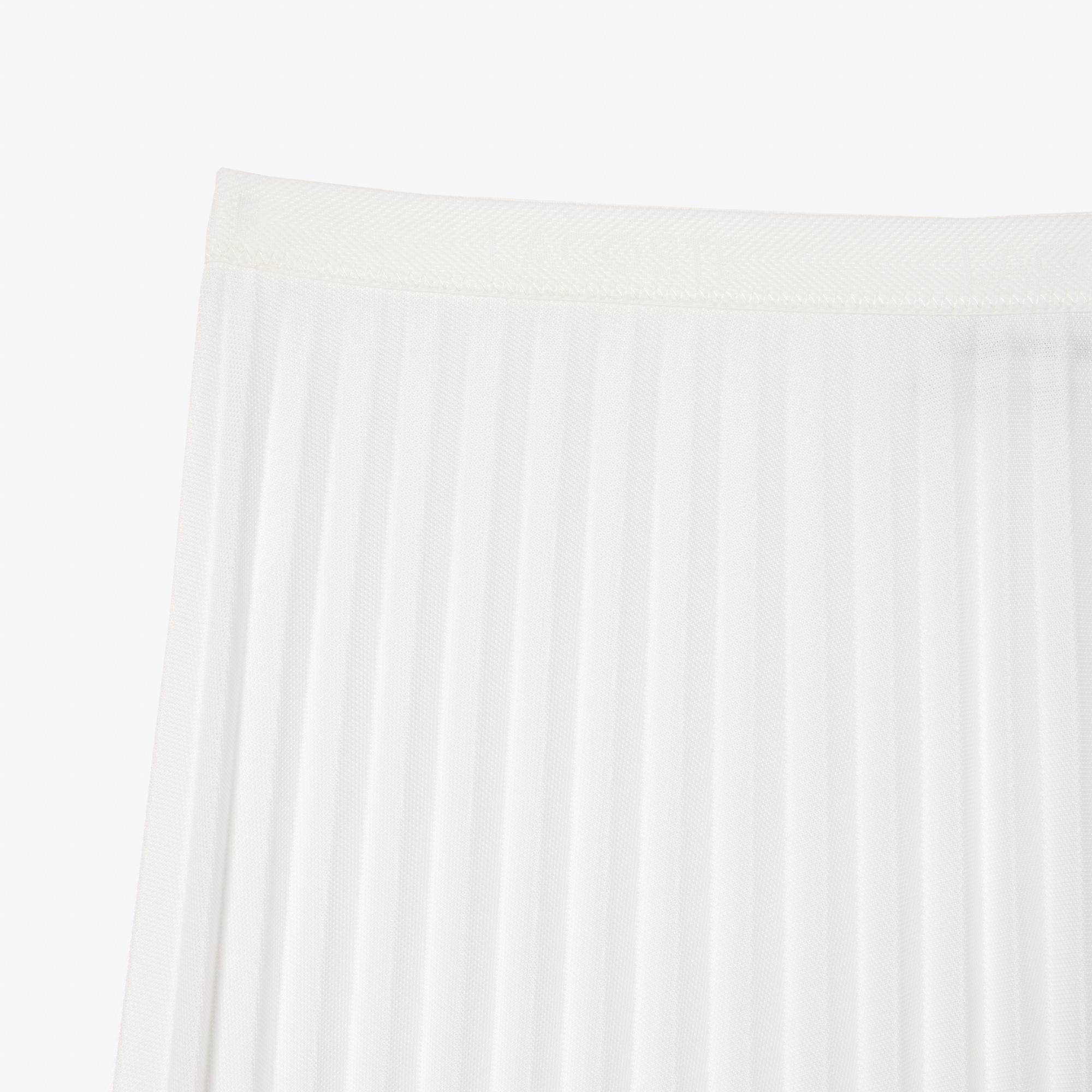 Lacoste damska spódnica plisowana z lejącego materiału z elastycznym paskiem w pasie