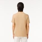 Lacoste pánské bavlněné triko s přiléhavým oválným výstřihem