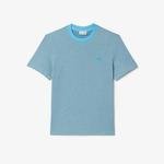 Lacoste Men's Caviar Texture Contrast Neck Cotton T-shirt