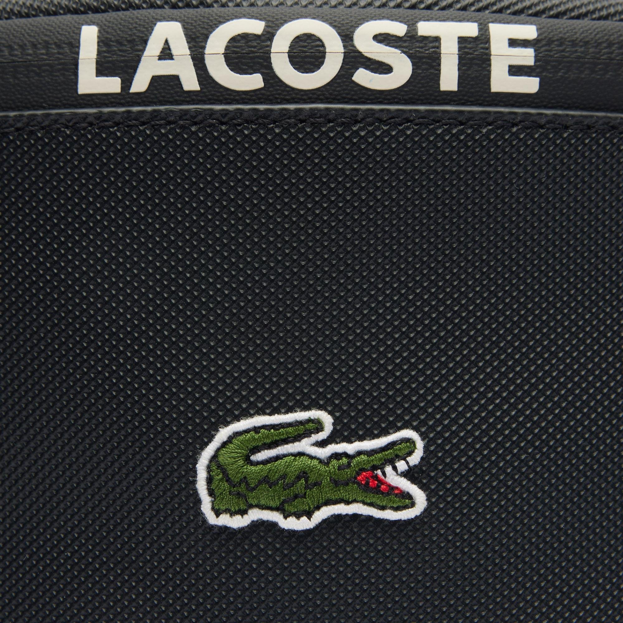 Lacoste Men's Canvas LCST Logo Stripe Belt Bag
