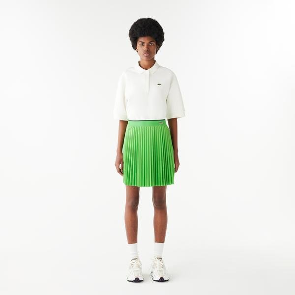 Lacoste Short Pleated Elastic Waist Skirt