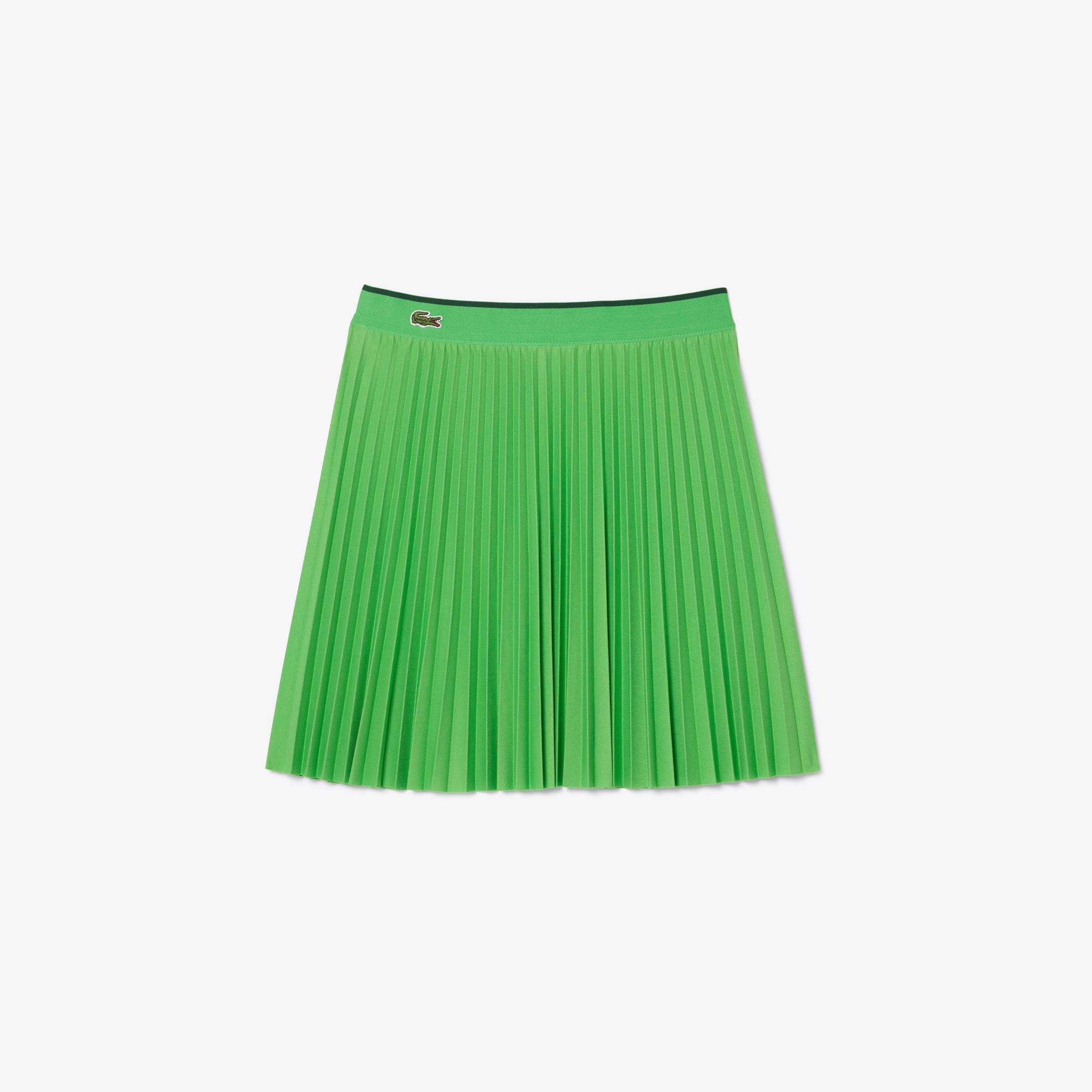 Lacoste Krótka plisowana spódnica z elastyczną talią