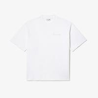 Lacoste Men's Loose Fit Heavy Cotton Lacoste Embroidery T-shirt001