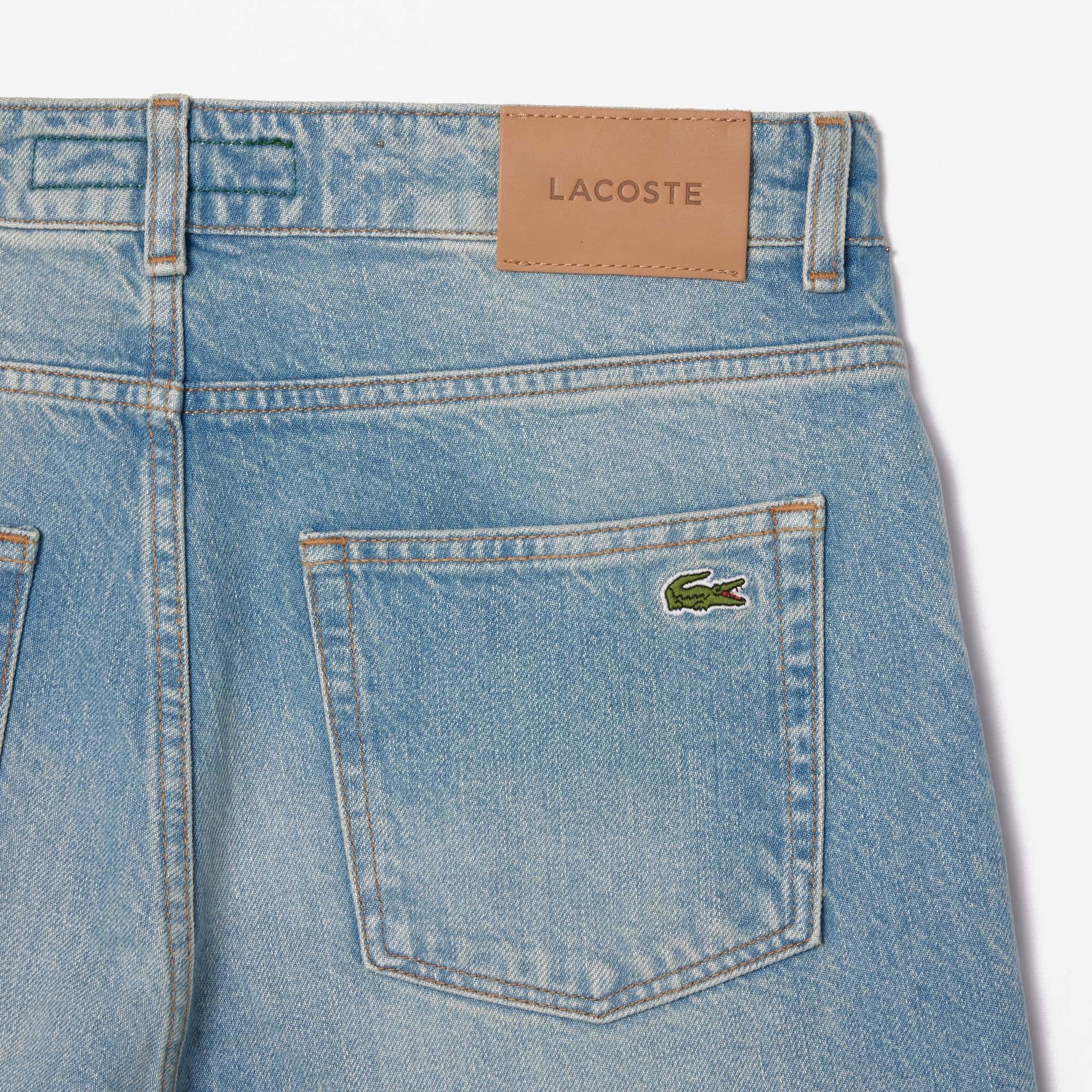 Lacoste Men's 5 Pocket Straight Cut Indigo Jeans