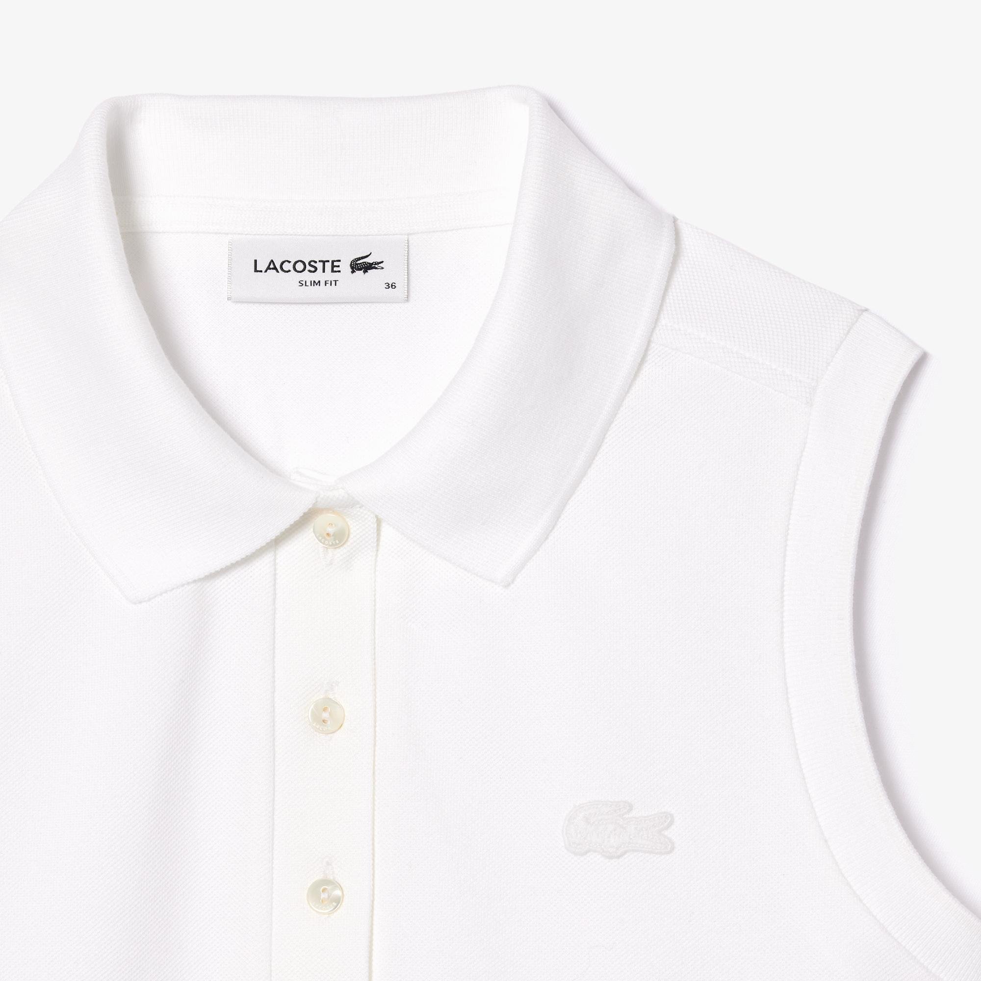 Lacoste women shirt polo with spades without sleeves