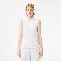 Lacoste Women's Sleeveless Cotton Piqué Polo001