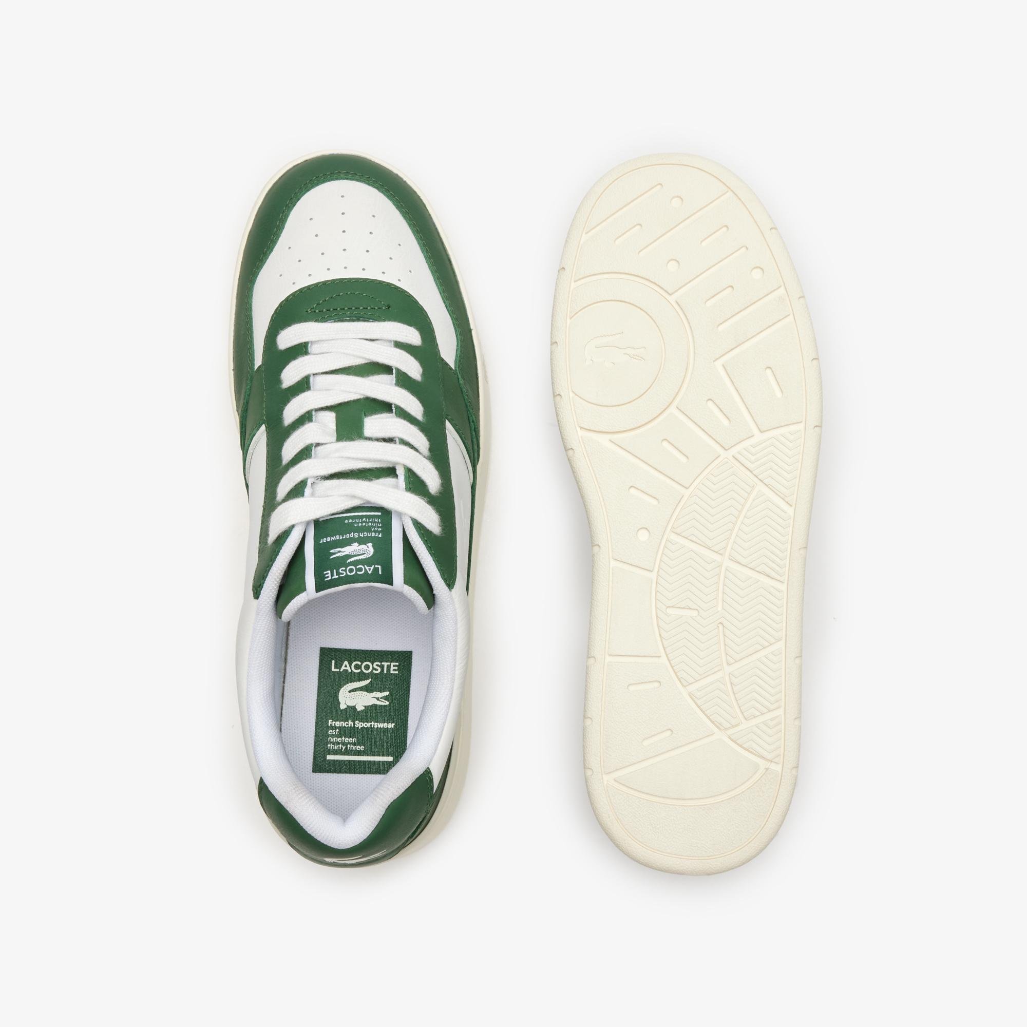 Lacoste Men's Aceclip Premium Contrasted Leather Trainers