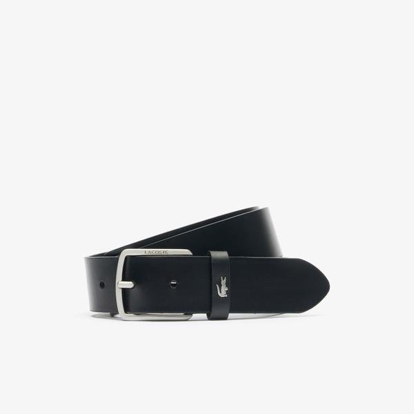 Lacoste Men's Plant Tanned Smooth Leather Belt