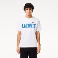 Lacoste Men's Cotton Contrast Print & Badge T-Shirt001