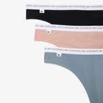 Lacoste Women's 3-Pack Thongs