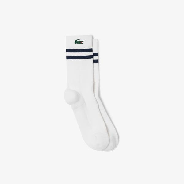 Lacoste Unisex Breathable Jersey Tennis Socks