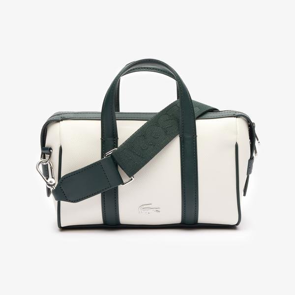 Lacoste Women's Small Nilly Piqué Contrast Boston Bag