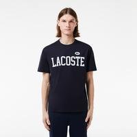 Lacoste Men's Cotton Contrast Print & Badge T-ShirtHDE