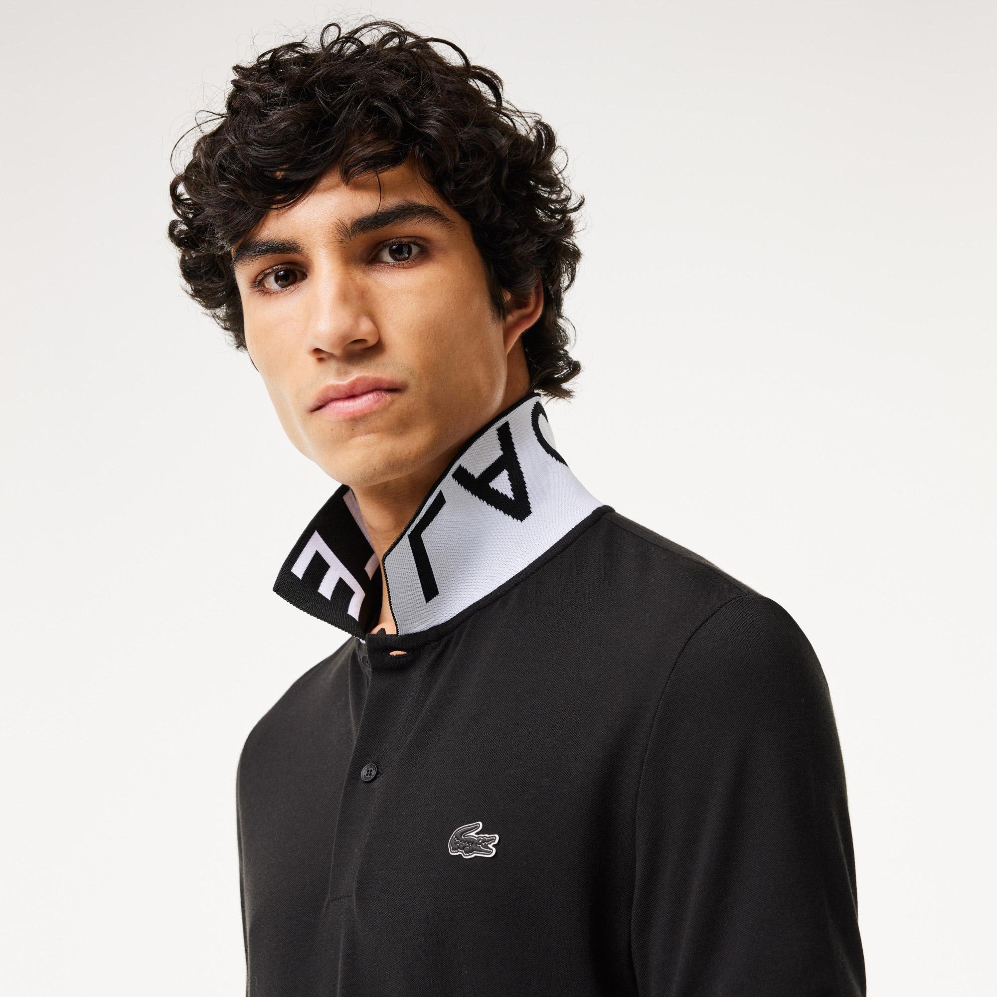 Lacoste Men's Jacquard Collar Movement Polo